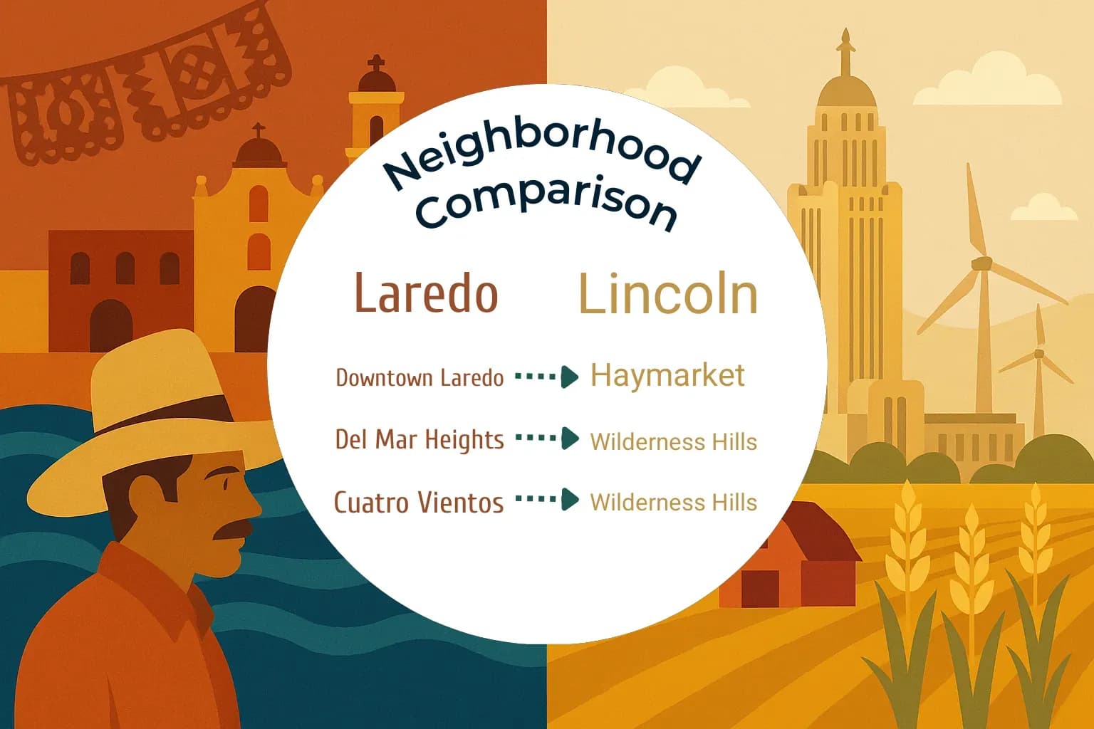 Laredo vs Lincoln Neighborhood Comparison