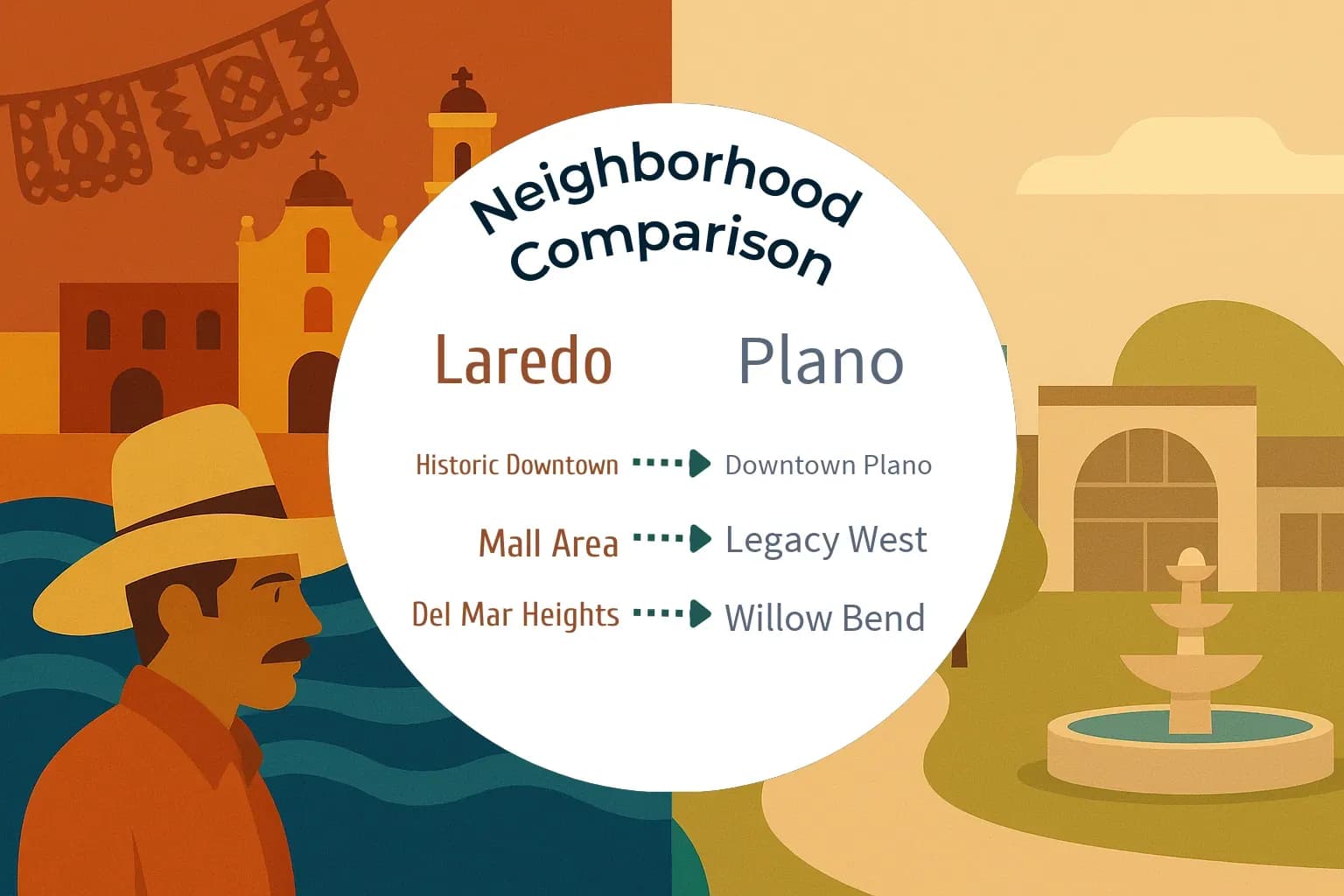 Laredo vs Plano Neighborhood Comparison