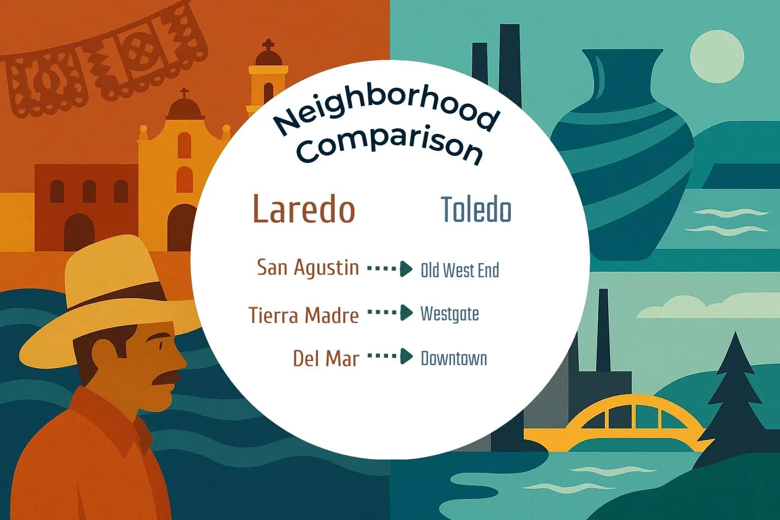 Laredo vs Toledo Neighborhood Comparison