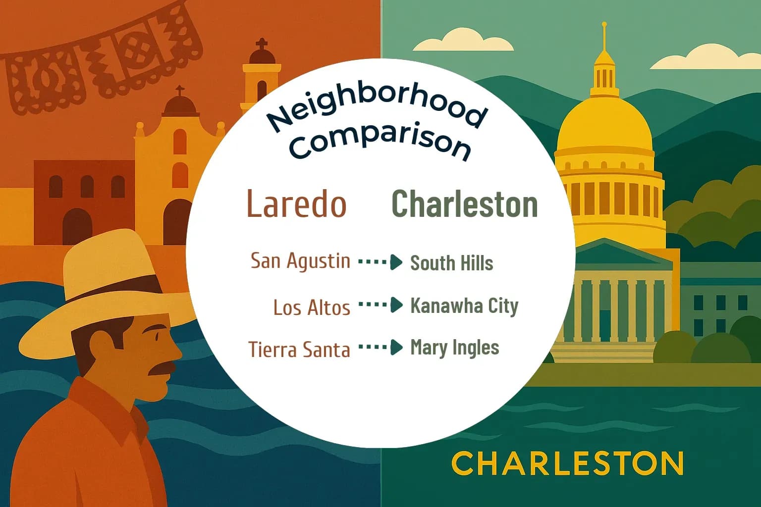 Laredo vs Charleston Neighborhood Comparison