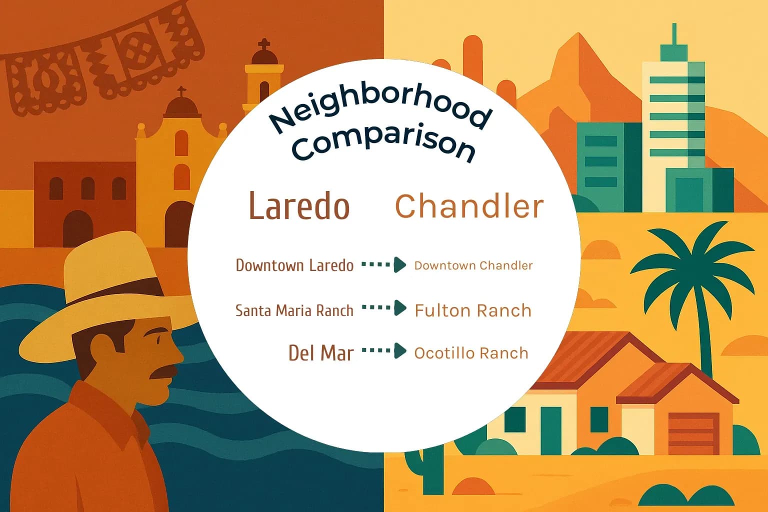 Laredo vs Chandler Neighborhood Comparison