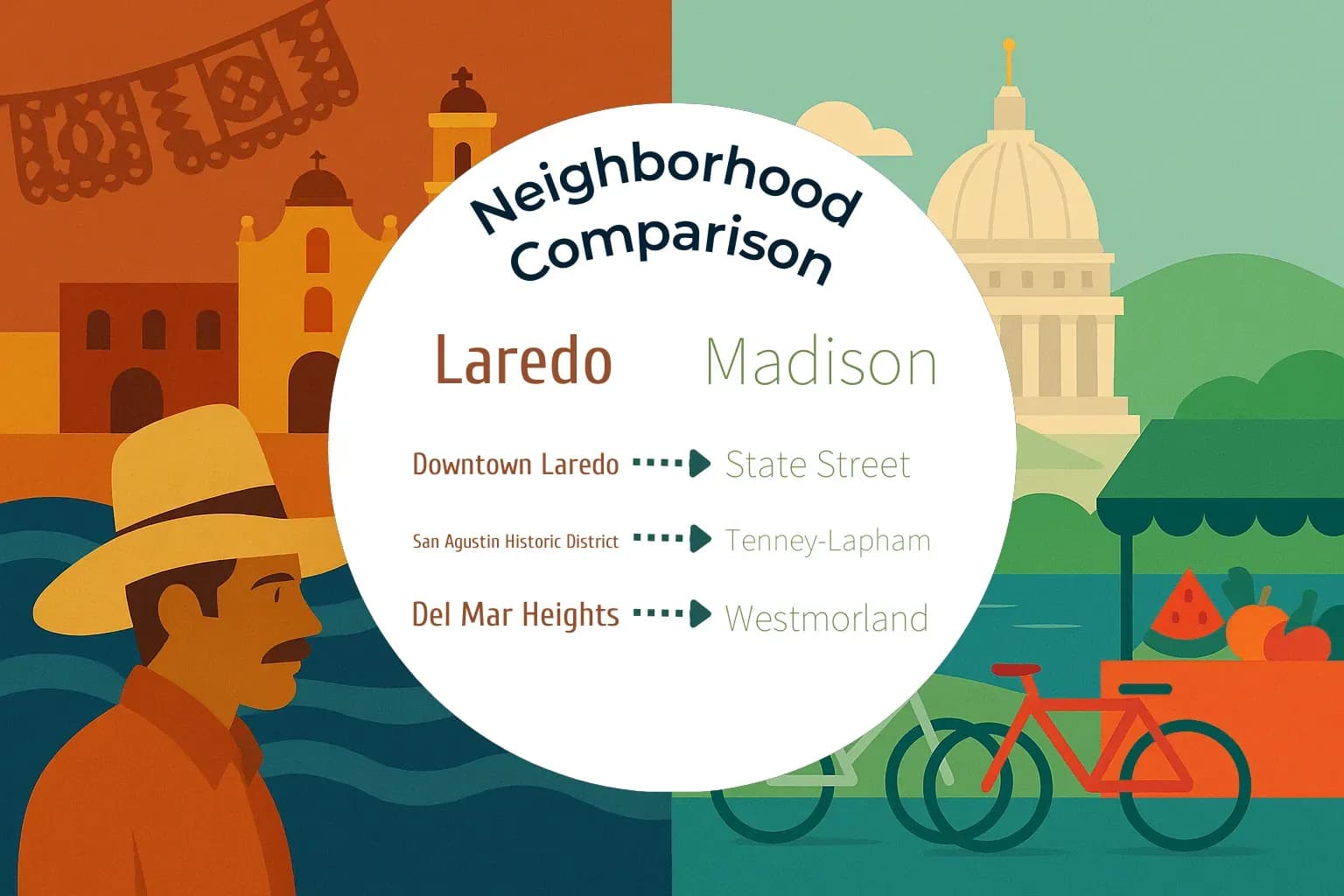 Laredo vs Madison Neighborhood Comparison