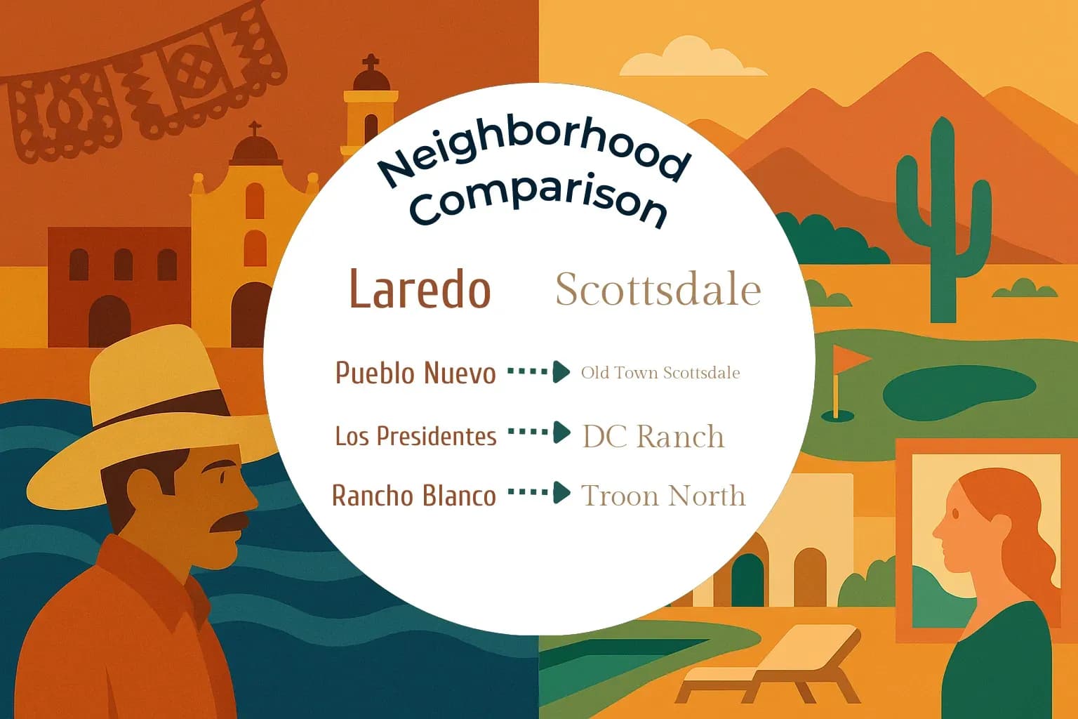 Laredo vs Scottsdale Neighborhood Comparison
