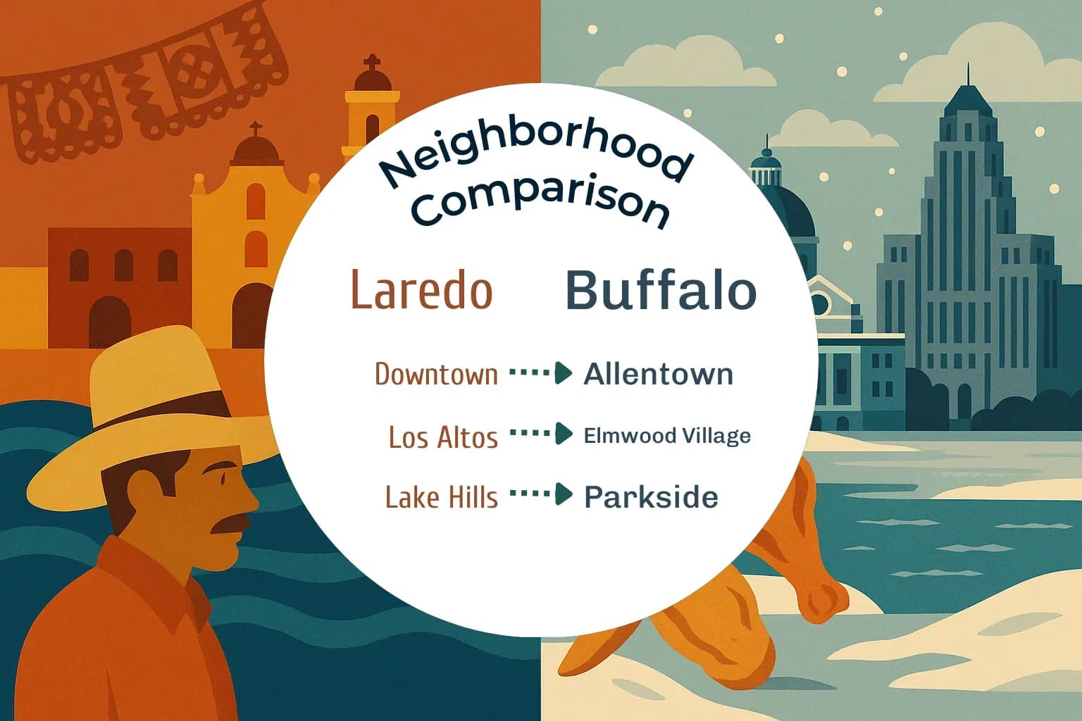 Laredo vs Buffalo Neighborhood Comparison