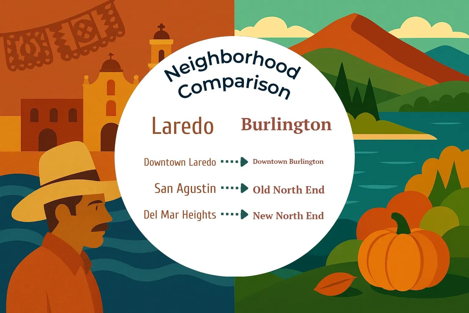 Laredo vs Burlington Neighborhood Comparison