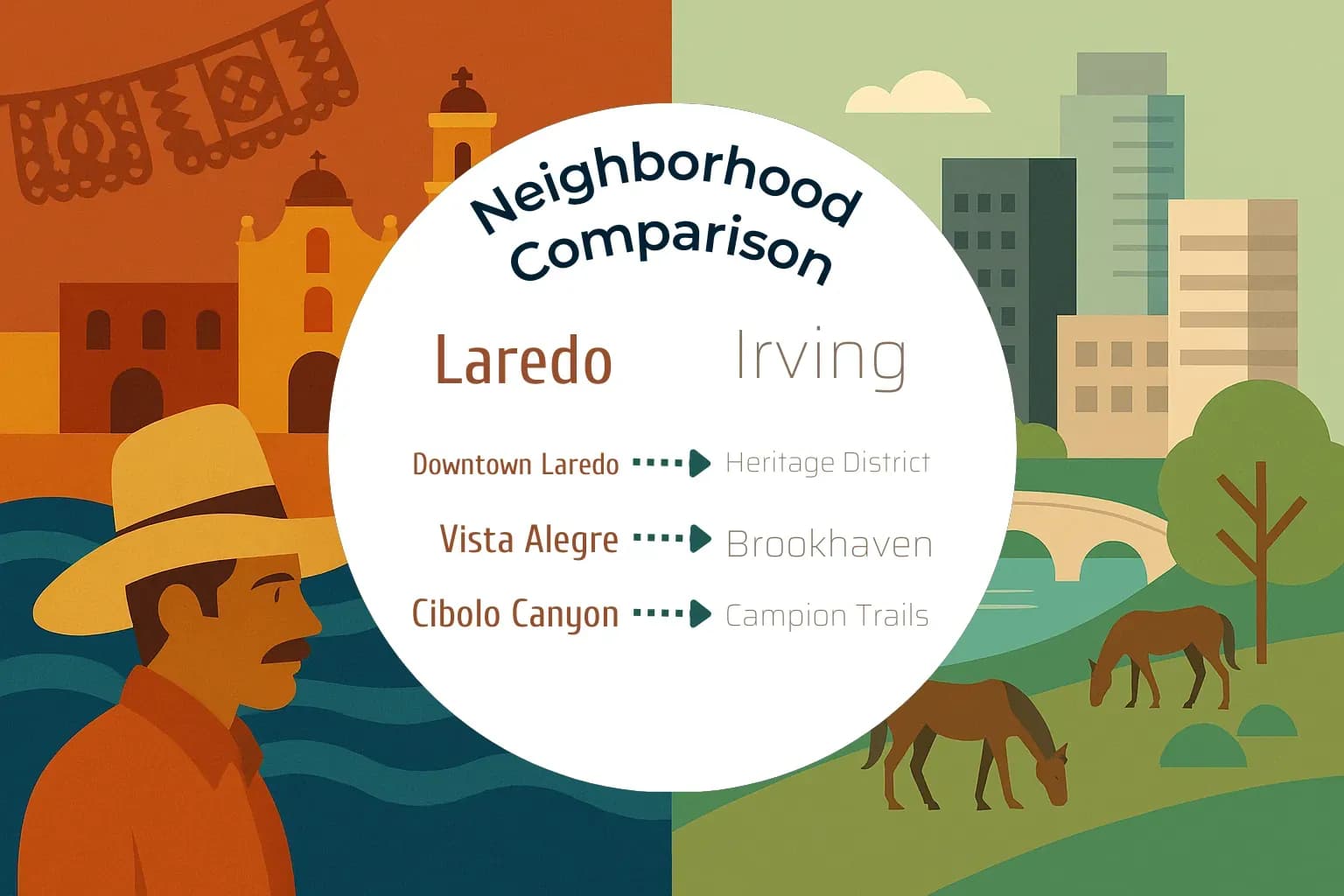 Laredo vs Irving Neighborhood Comparison