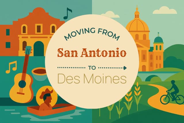 Moving from San Antonio to Des Moines