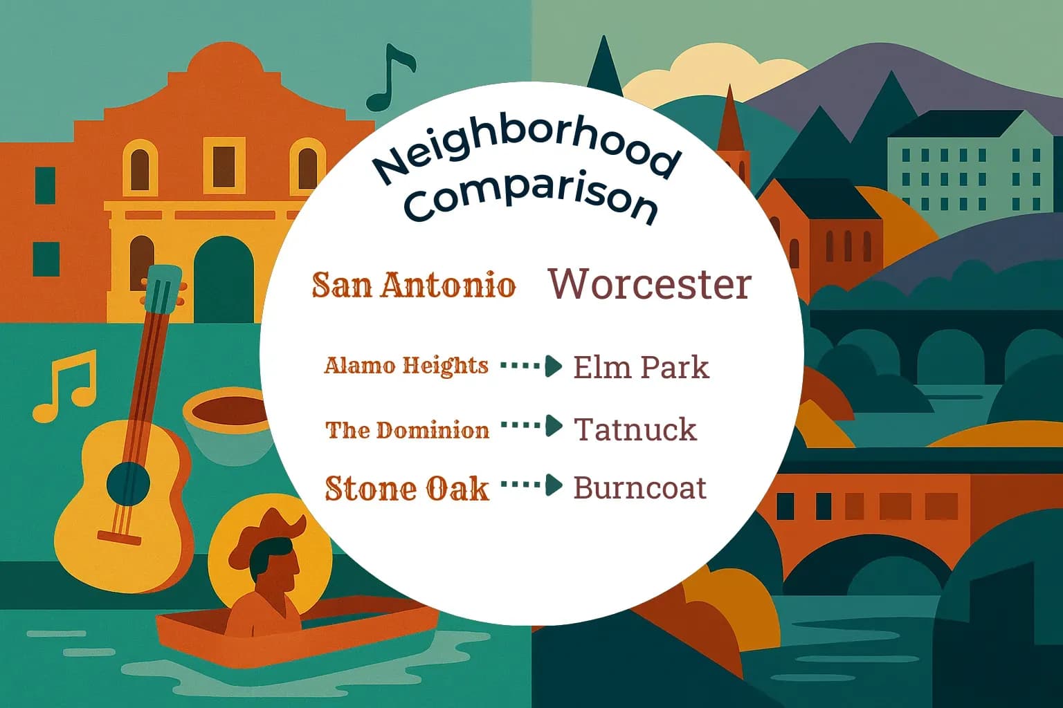 San Antonio vs Worcester Neighborhood Comparison