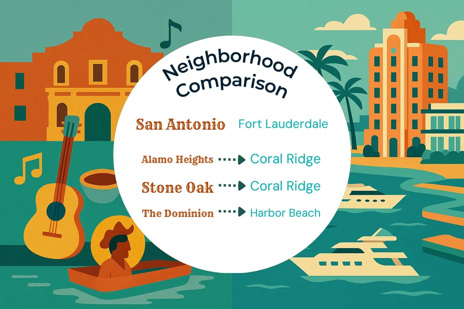 San Antonio vs Fort Lauderdale Neighborhood Comparison