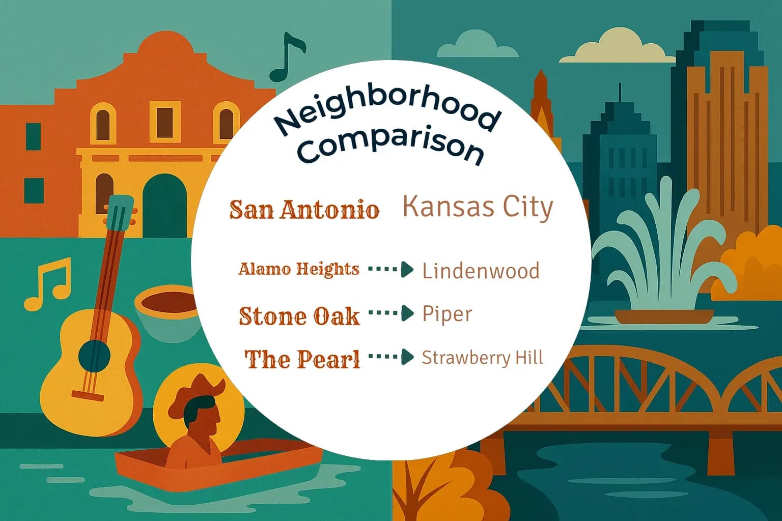 San Antonio vs Kansas City Neighborhood Comparison