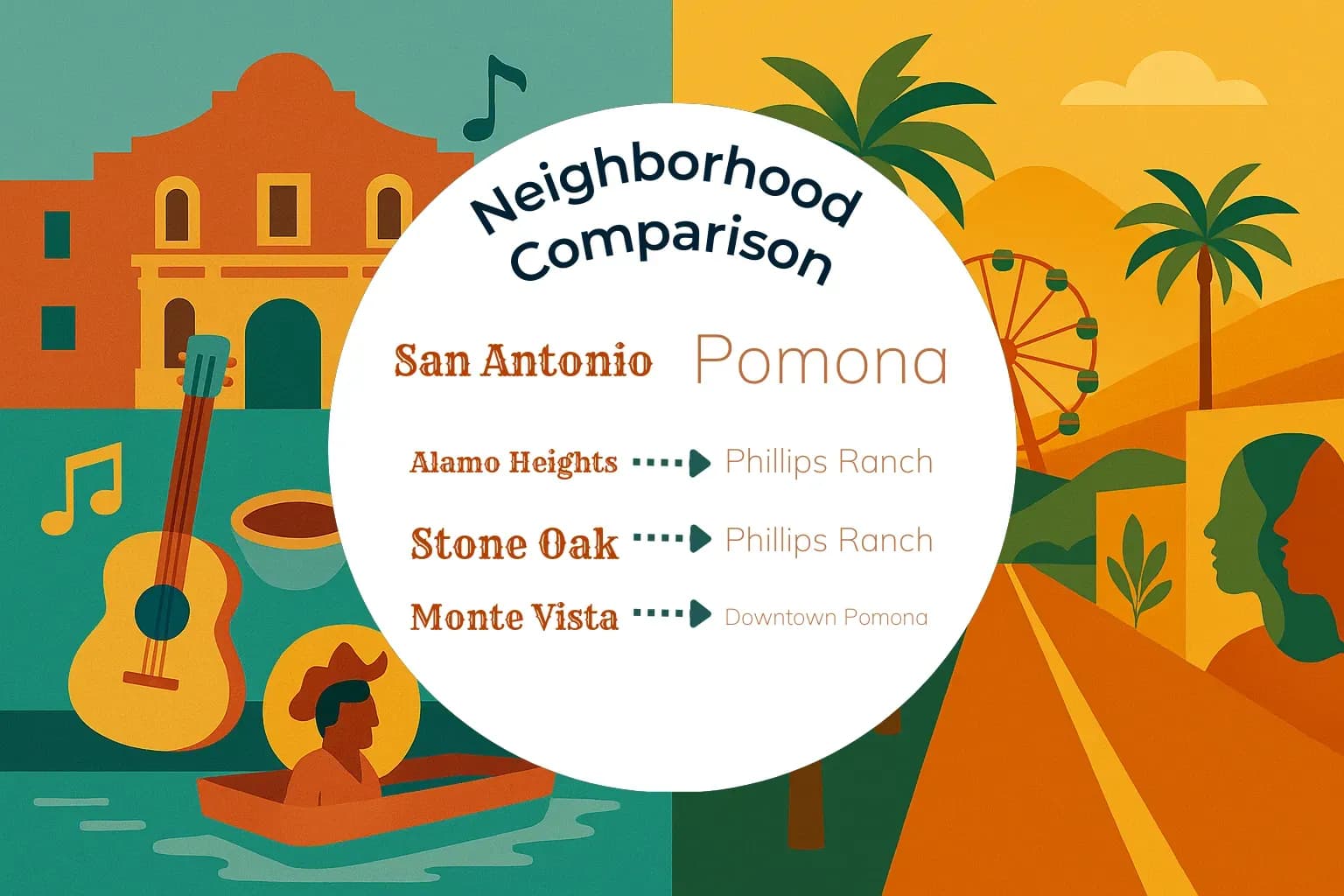 San Antonio vs Pomona Neighborhood Comparison