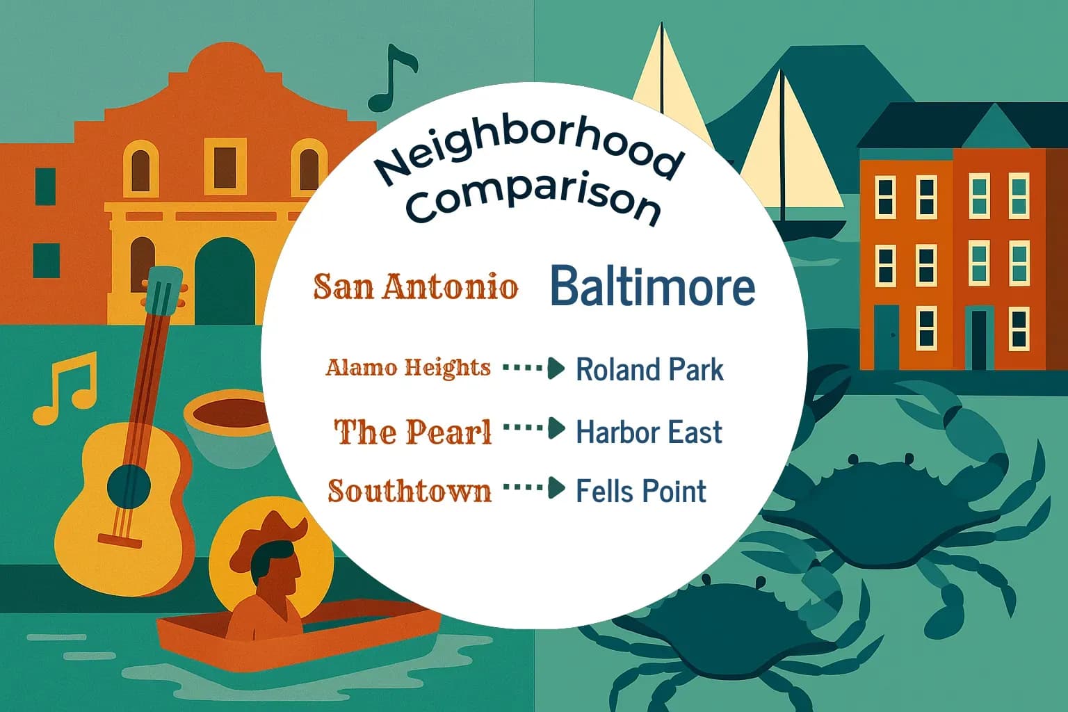 San Antonio vs Baltimore Neighborhood Comparison