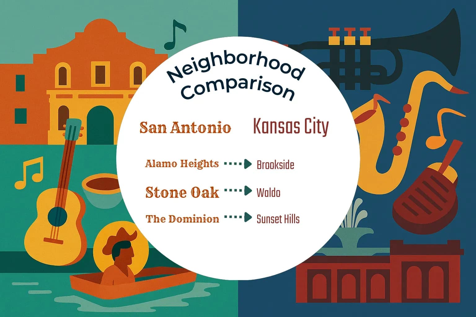 San Antonio vs Kansas City Neighborhood Comparison
