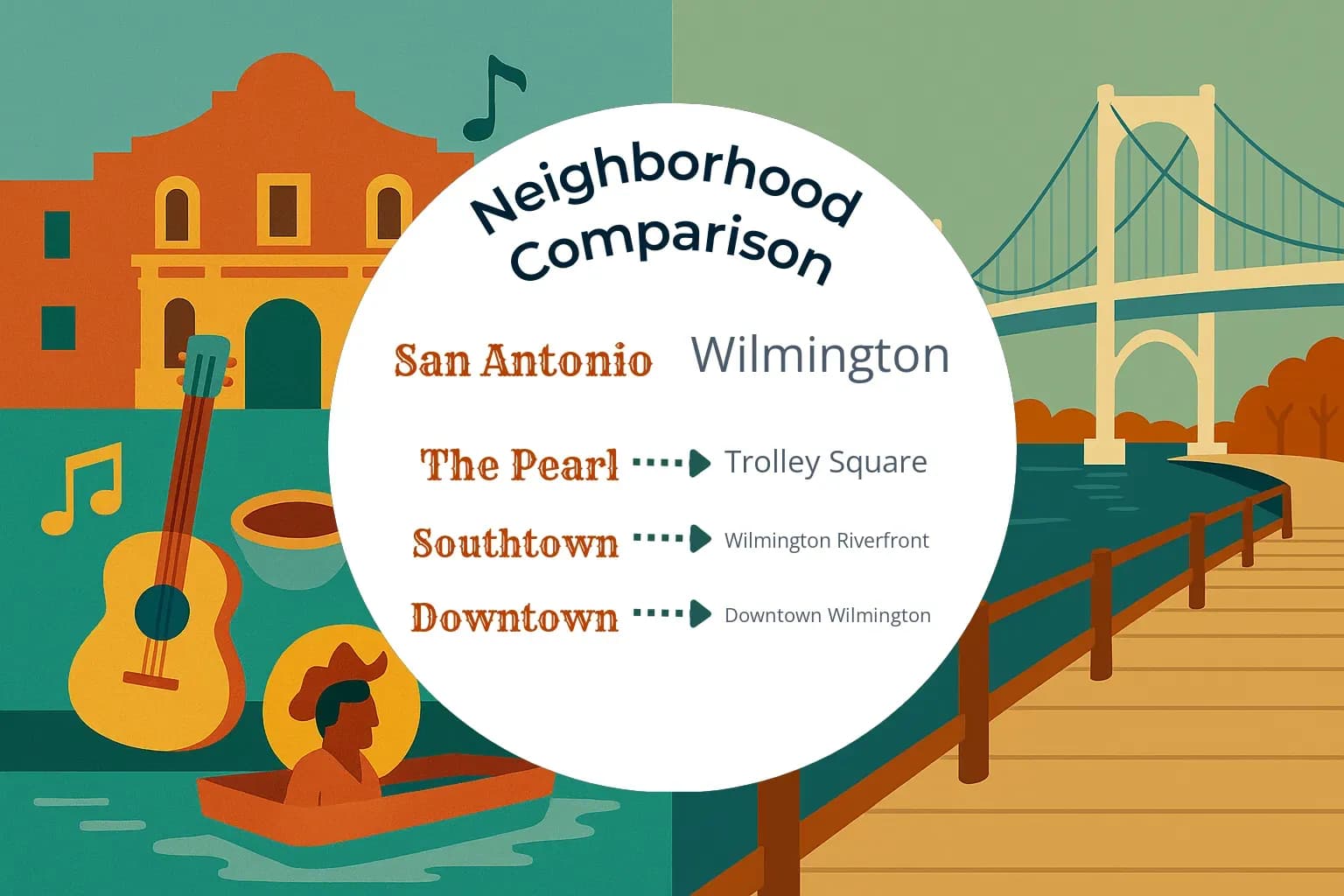 San Antonio vs Wilmington Neighborhood Comparison