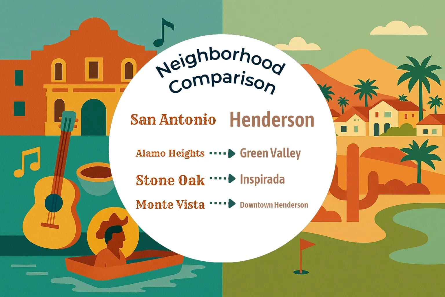 San Antonio vs Henderson Neighborhood Comparison