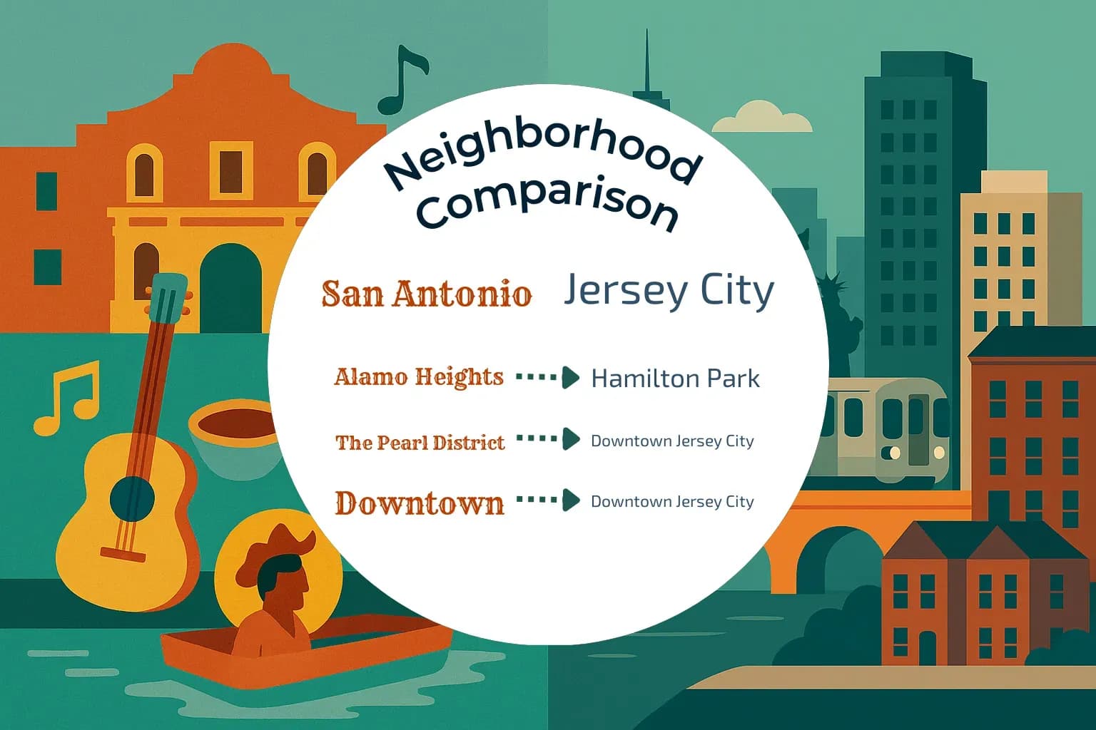 San Antonio vs Jersey City Neighborhood Comparison