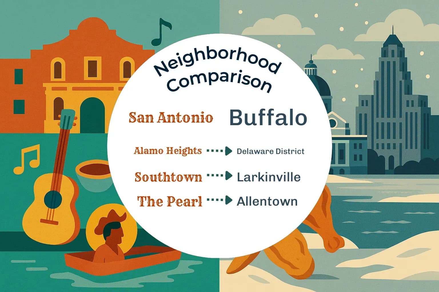 San Antonio vs Buffalo Neighborhood Comparison