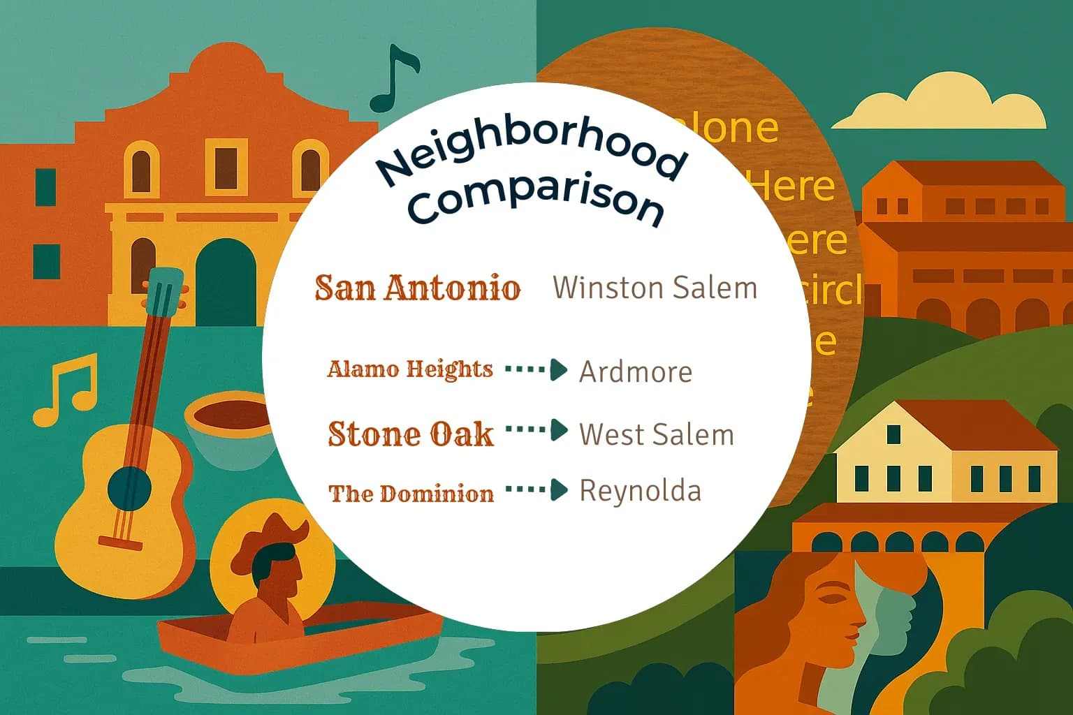 San Antonio vs Winston Salem Neighborhood Comparison