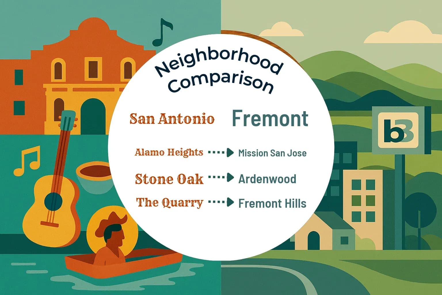 San Antonio vs Fremont Neighborhood Comparison