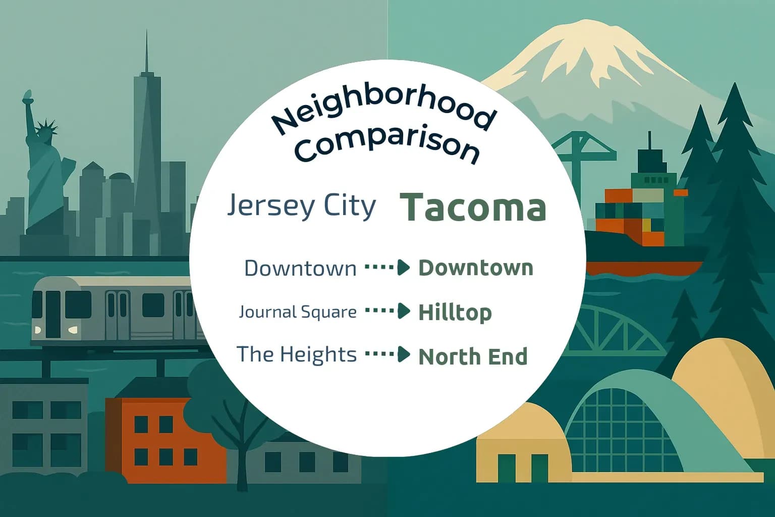 Jersey City vs Tacoma Neighborhood Comparison