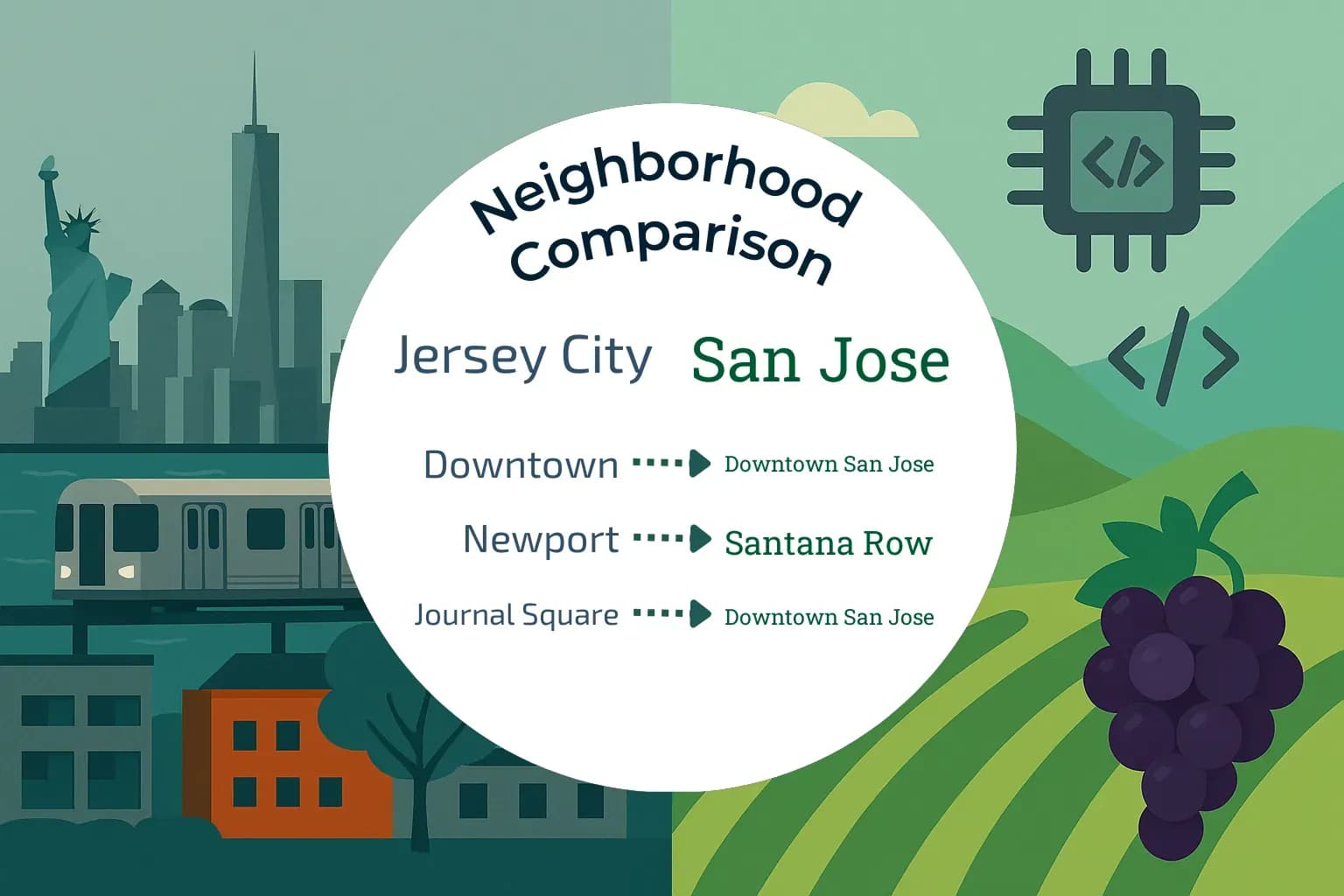 Jersey City vs San Jose Neighborhood Comparison