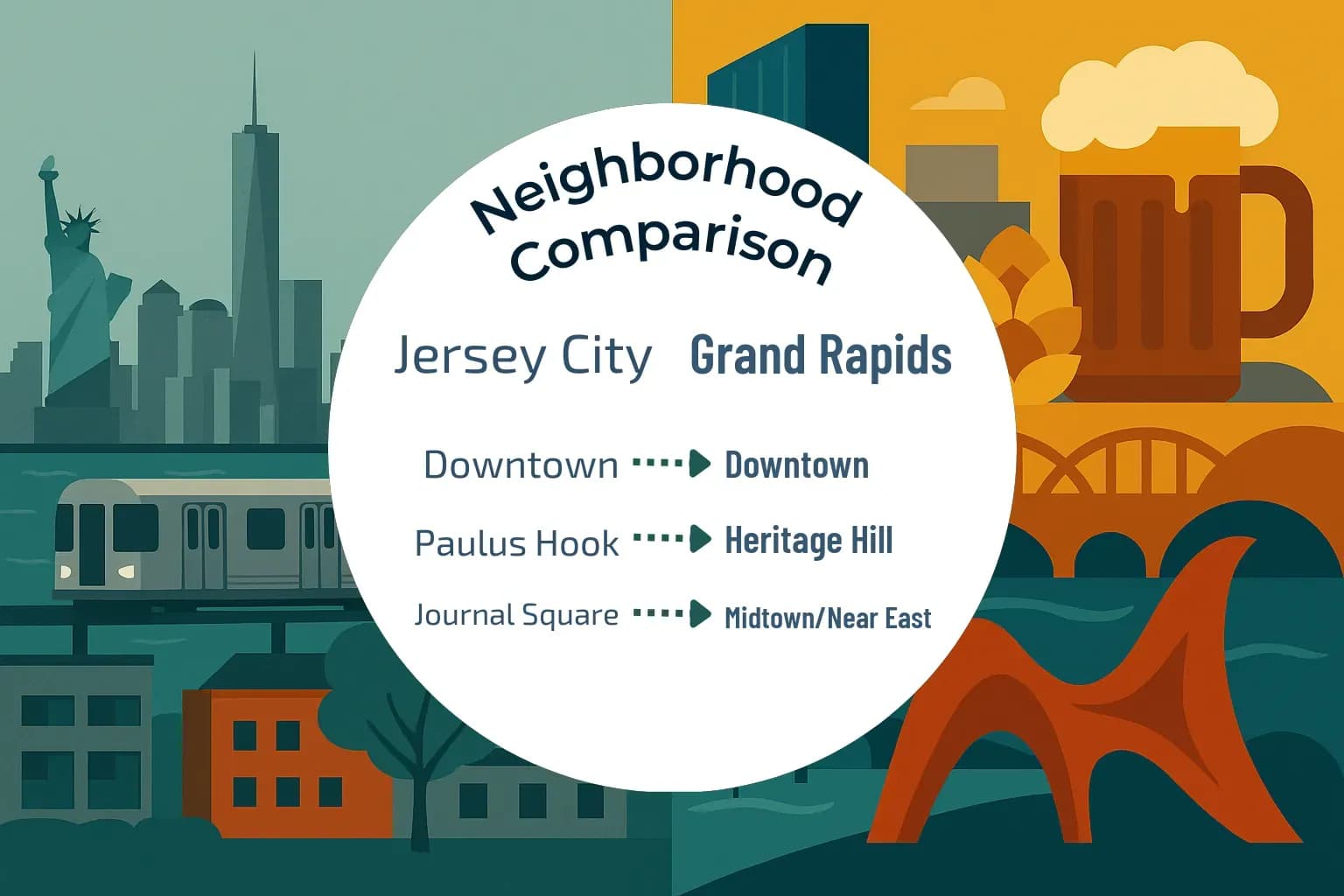 Jersey City vs Grand Rapids Neighborhood Comparison