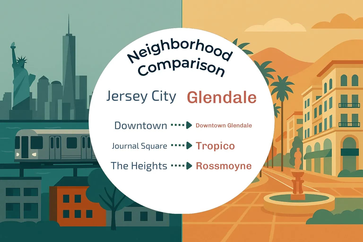 Jersey City vs Glendale Neighborhood Comparison