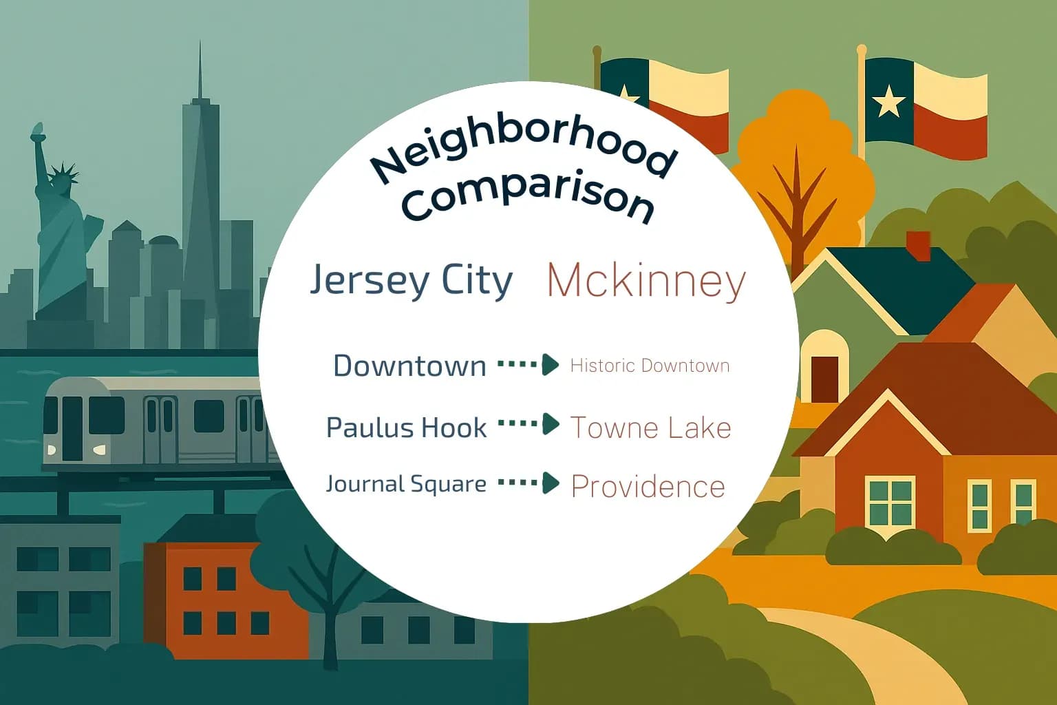 Jersey City vs Mckinney Neighborhood Comparison