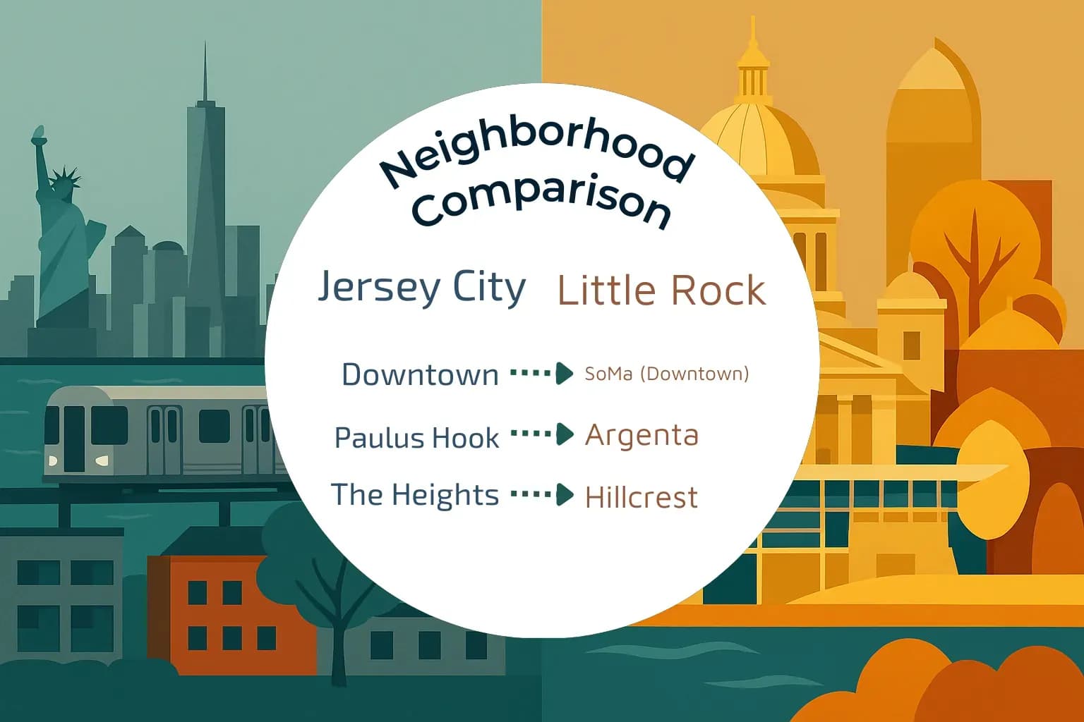 Jersey City vs Little Rock Neighborhood Comparison