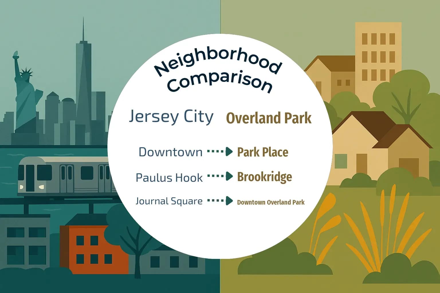 Jersey City vs Overland Park Neighborhood Comparison