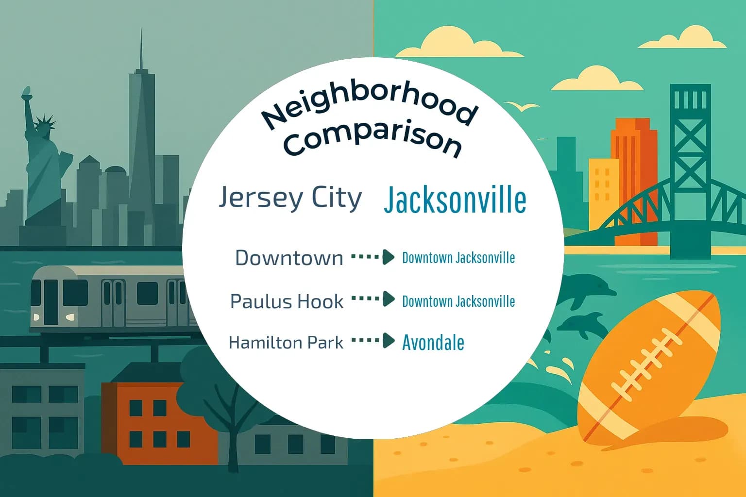 Jersey City vs Jacksonville Neighborhood Comparison