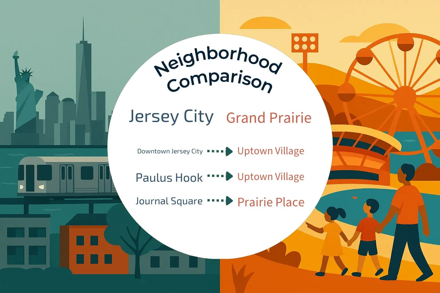 Jersey City vs Grand Prairie Neighborhood Comparison