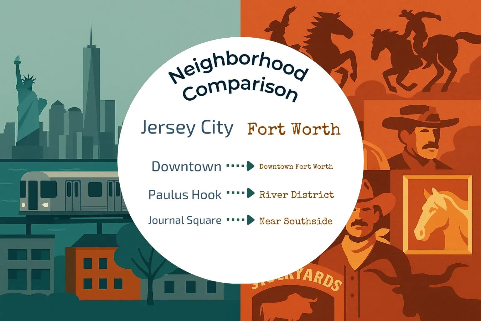Jersey City vs Fort Worth Neighborhood Comparison