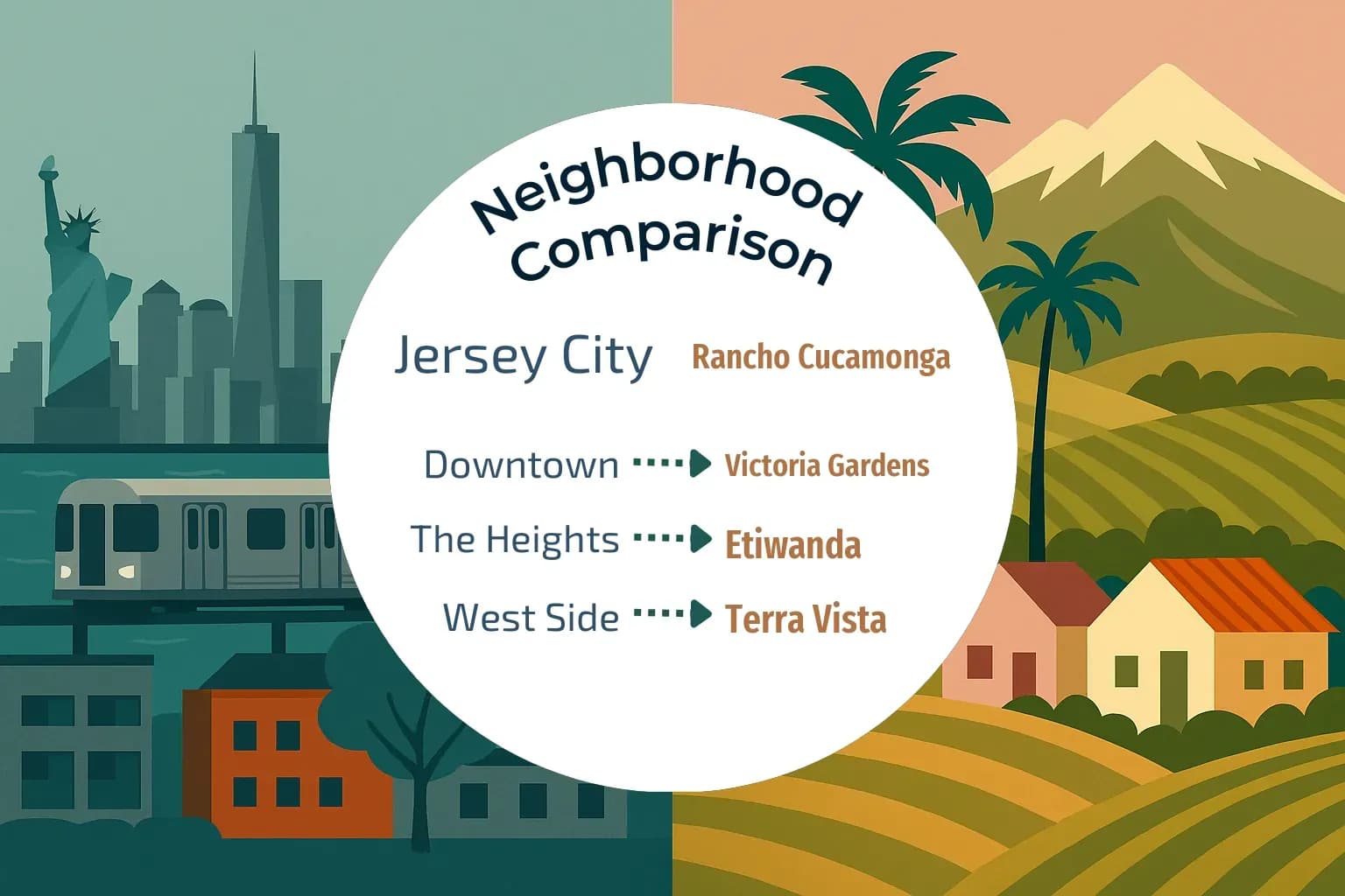 Jersey City vs Rancho Cucamonga Neighborhood Comparison