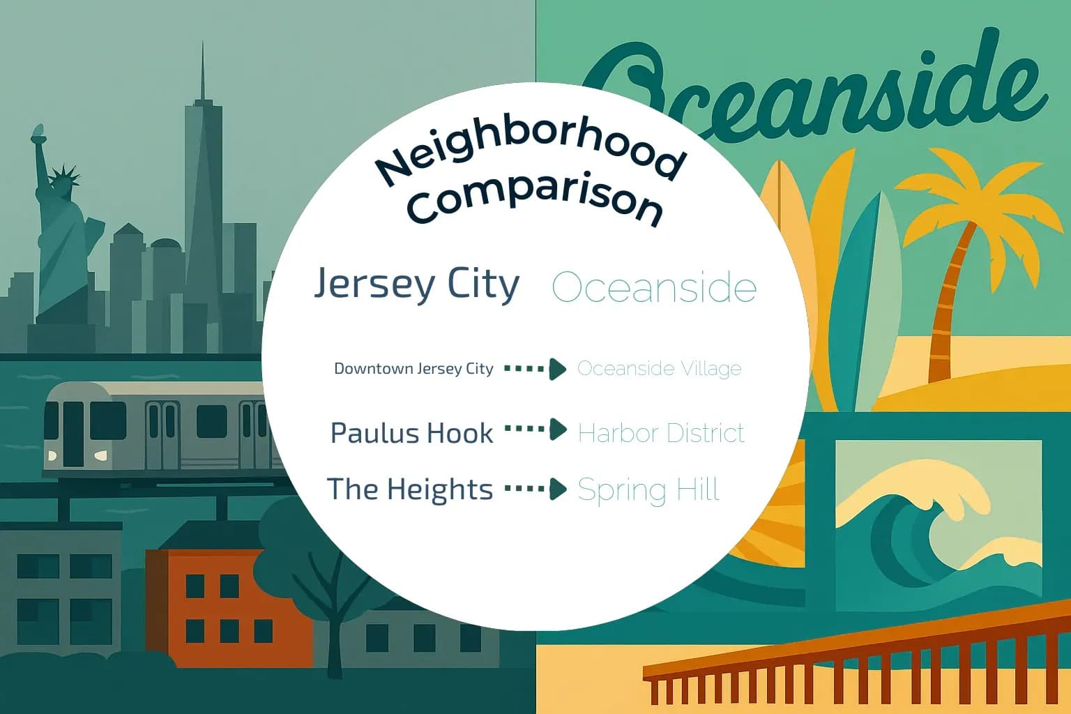 Jersey City vs Oceanside Neighborhood Comparison