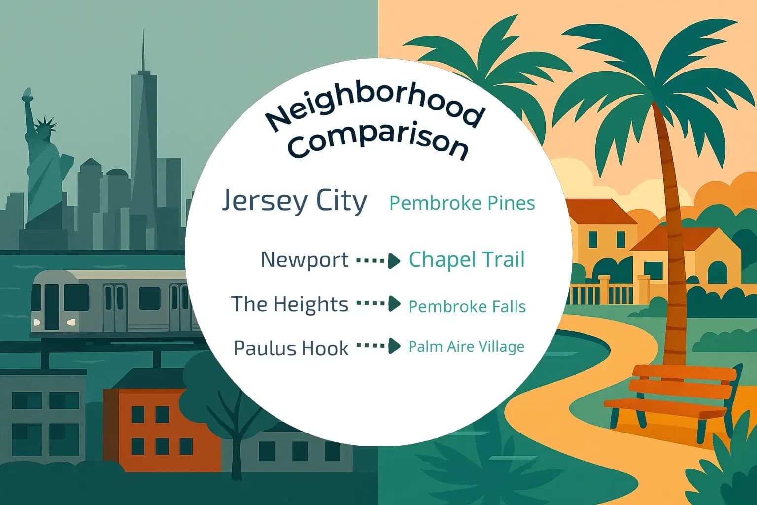 Jersey City vs Pembroke Pines Neighborhood Comparison