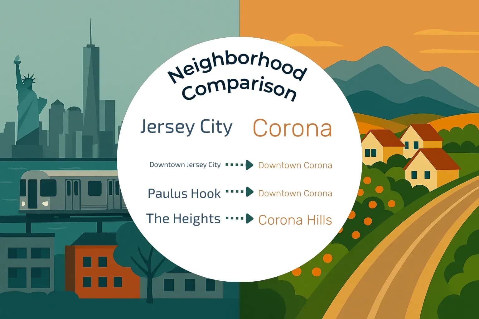 Jersey City vs Corona Neighborhood Comparison