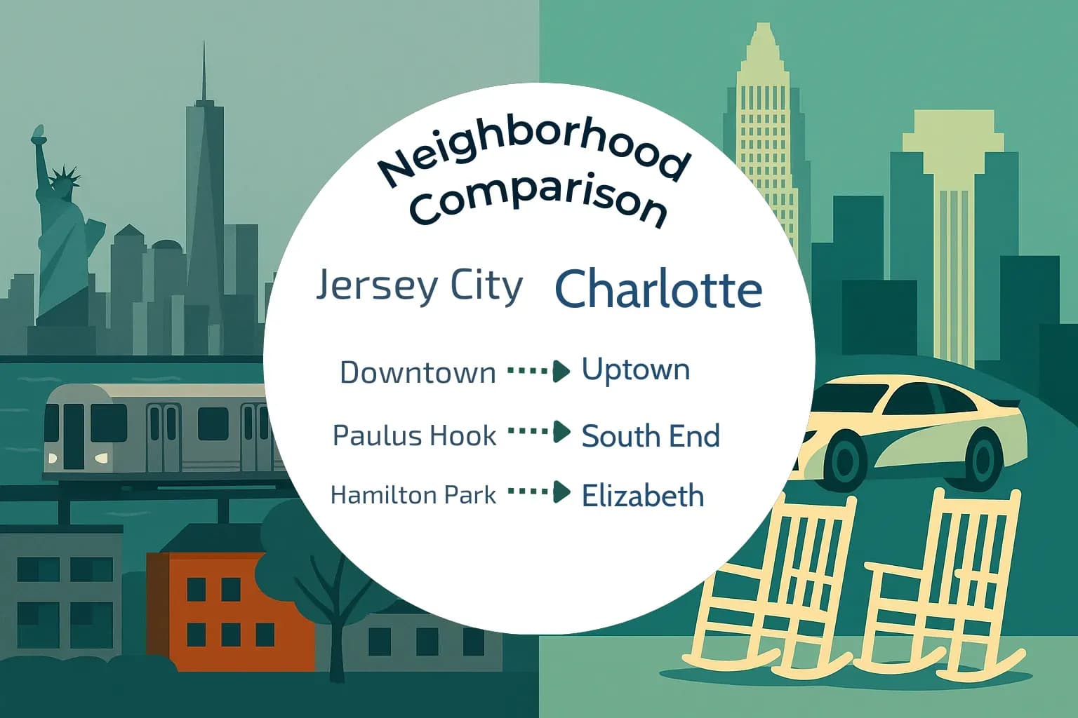 Jersey City vs Charlotte Neighborhood Comparison