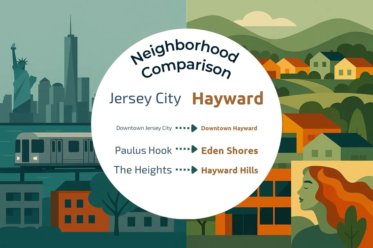 Jersey City vs Hayward Neighborhood Comparison