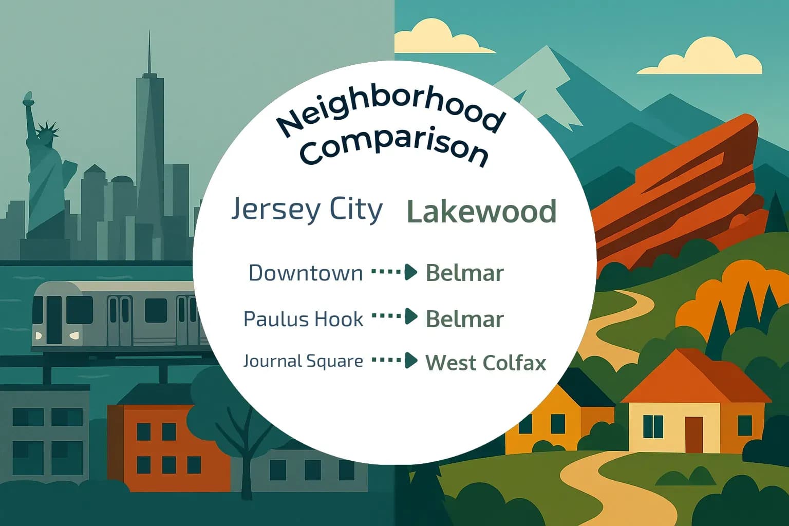 Jersey City vs Lakewood Neighborhood Comparison