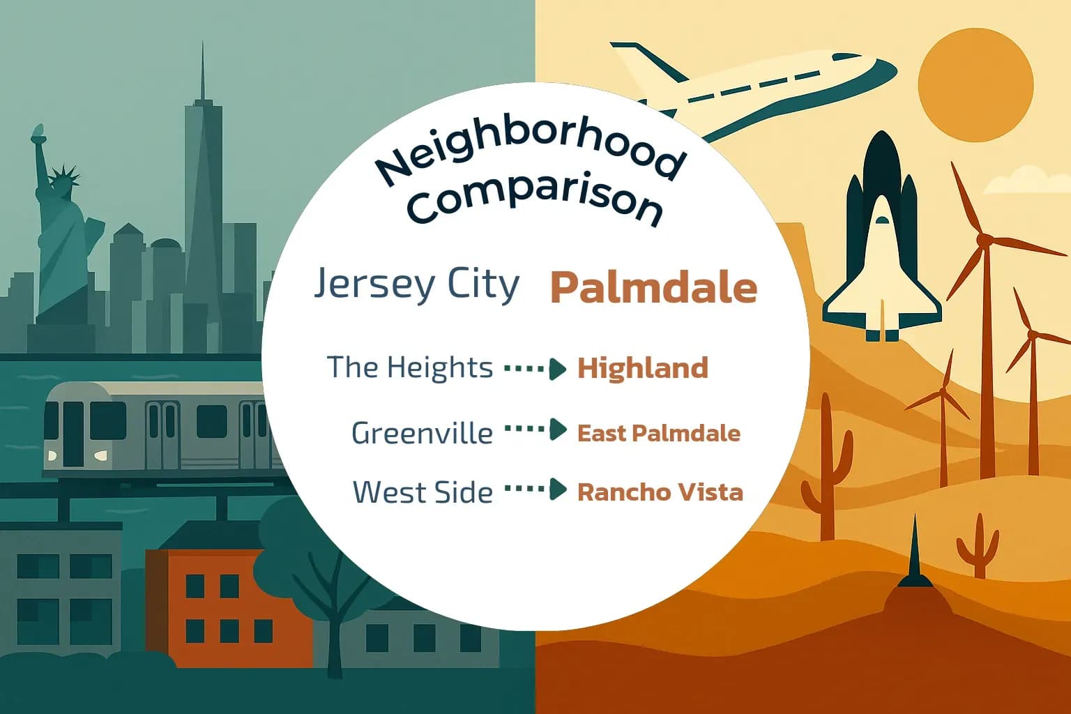 Jersey City vs Palmdale Neighborhood Comparison