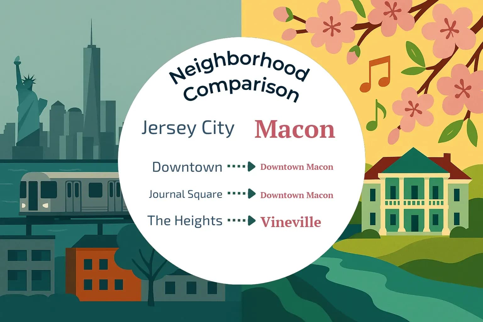 Jersey City vs Macon Neighborhood Comparison