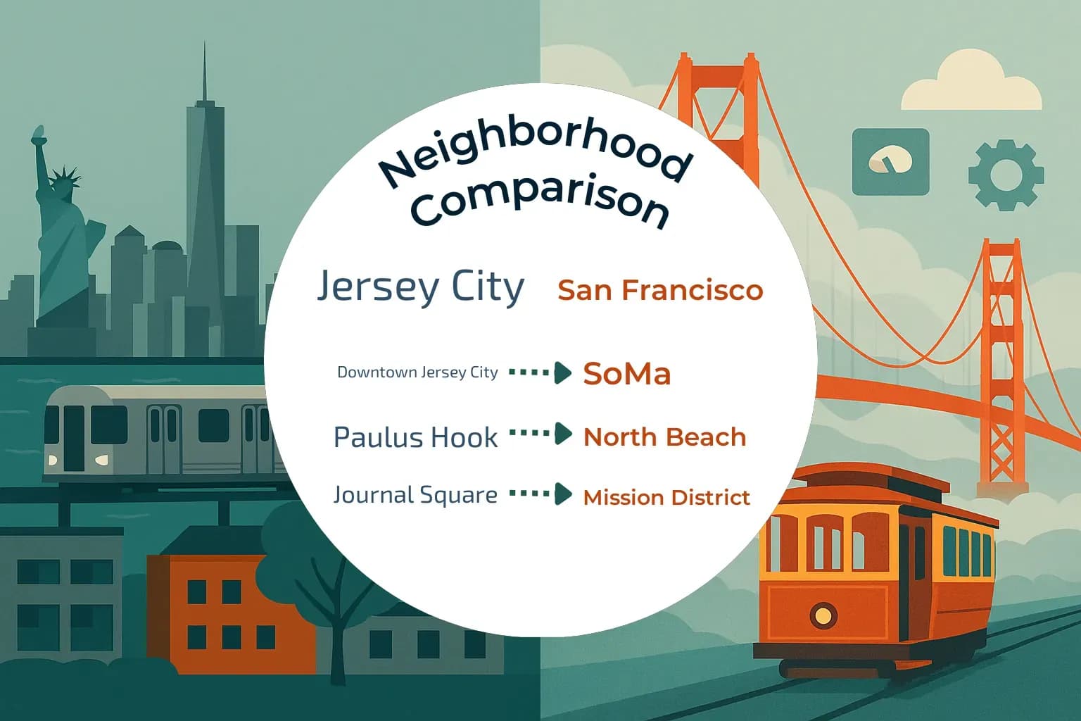 Jersey City vs San Francisco Neighborhood Comparison