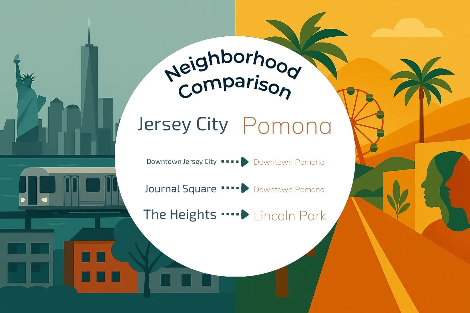 Jersey City vs Pomona Neighborhood Comparison