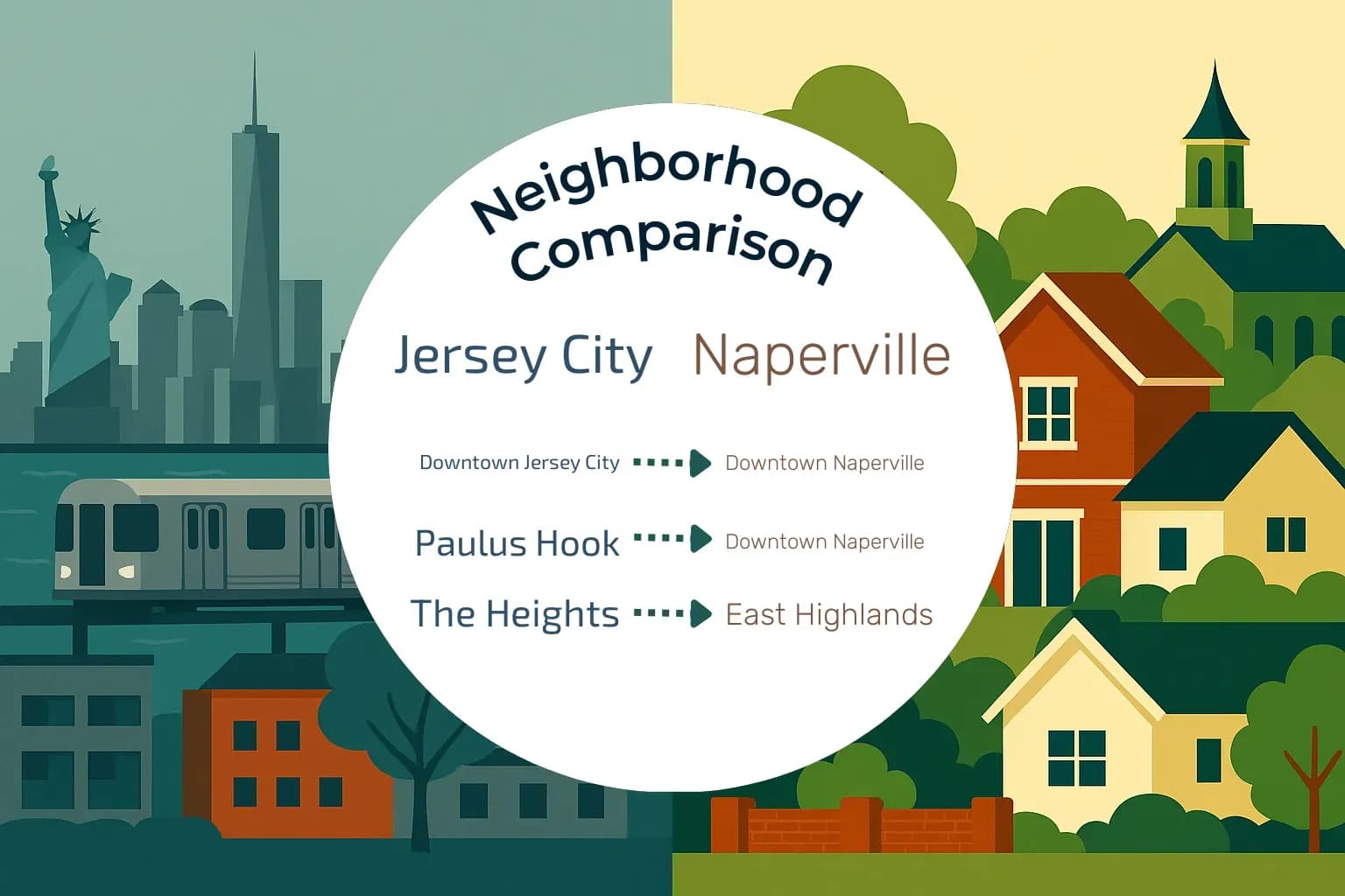 Jersey City vs Naperville Neighborhood Comparison
