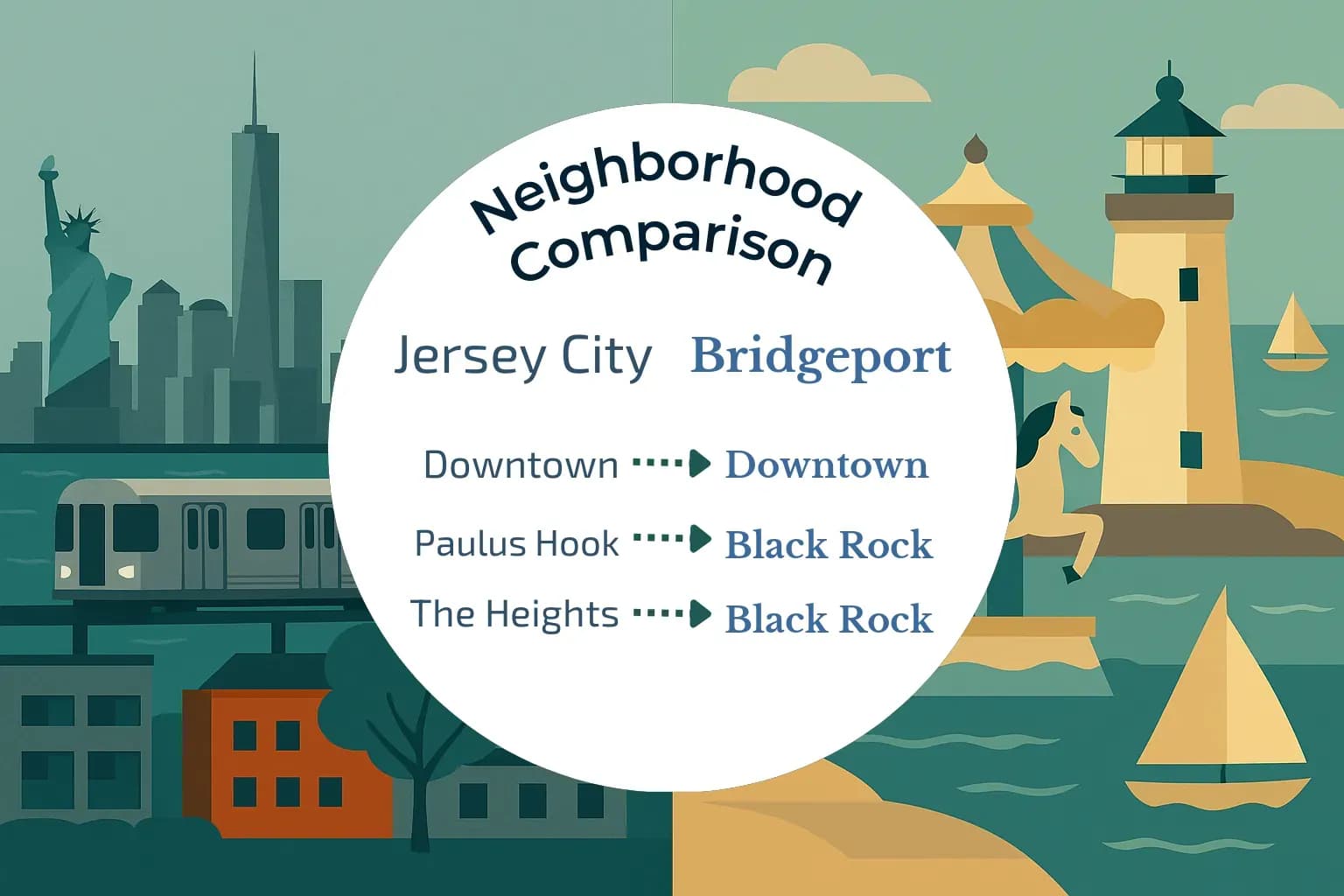Jersey City vs Bridgeport Neighborhood Comparison