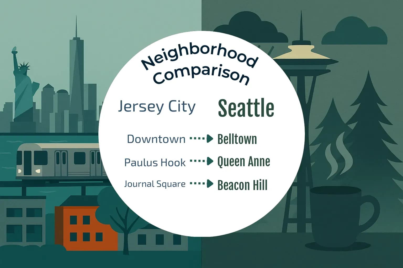 Jersey City vs Seattle Neighborhood Comparison