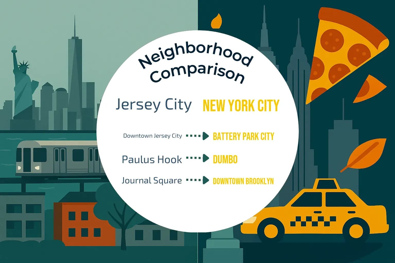 Jersey City vs New York City Neighborhood Comparison