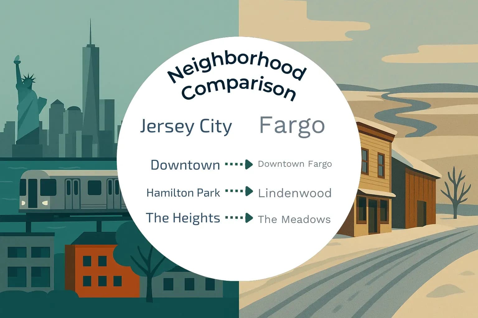 Jersey City vs Fargo Neighborhood Comparison