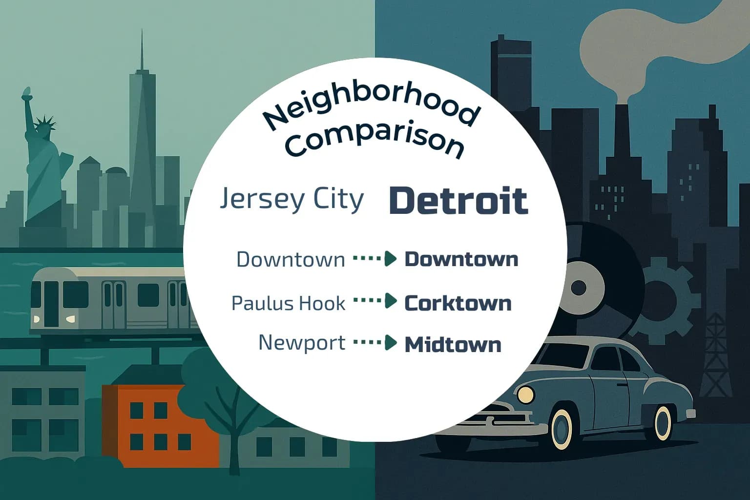 Jersey City vs Detroit Neighborhood Comparison